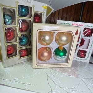 Lot of 3 boxes of ornaments. See pics